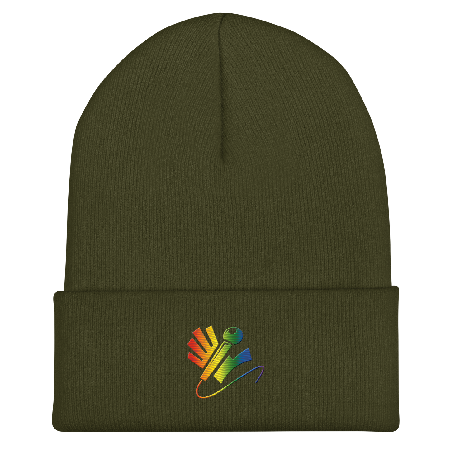 Nazzy Nation Rainbow Cuffed Beanie