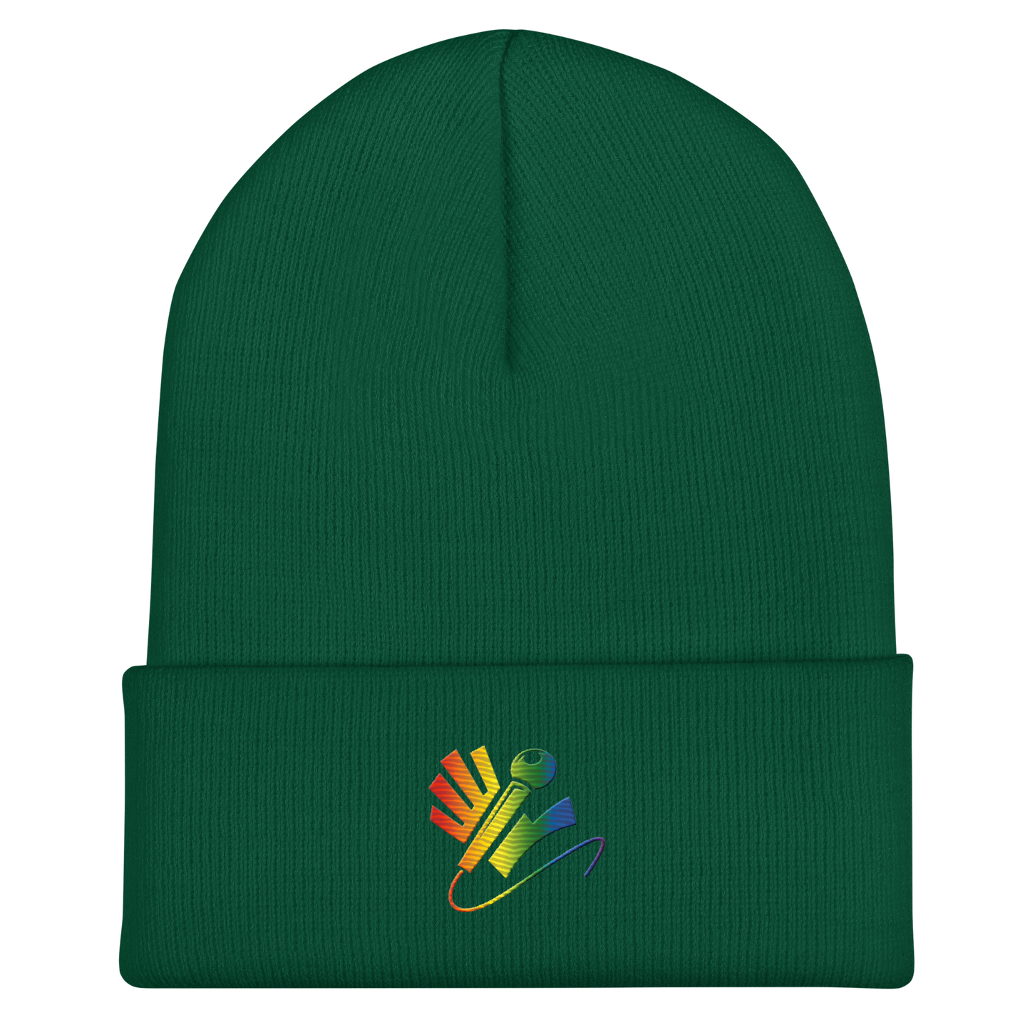 Nazzy Nation Rainbow Cuffed Beanie