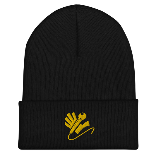 Nazzy Nation Gold Logo Cuffed Beanie