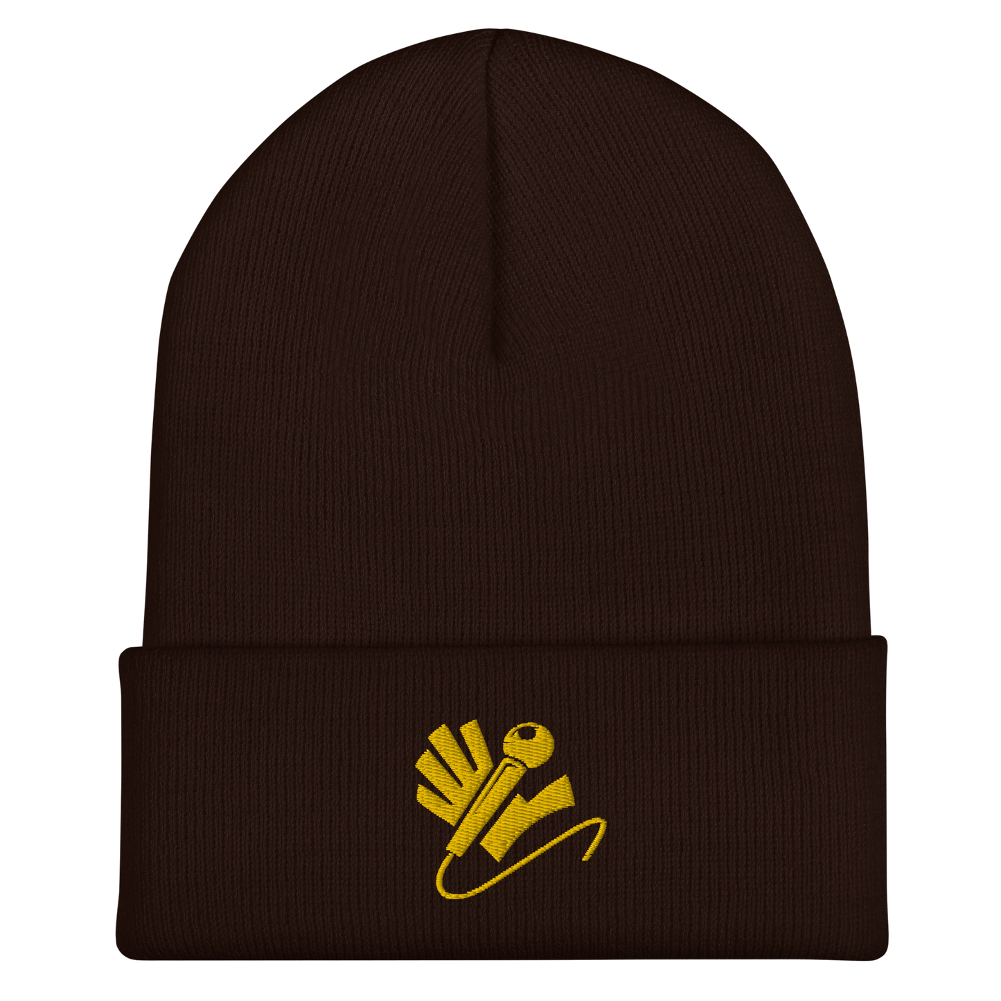 Nazzy Nation Gold Logo Cuffed Beanie