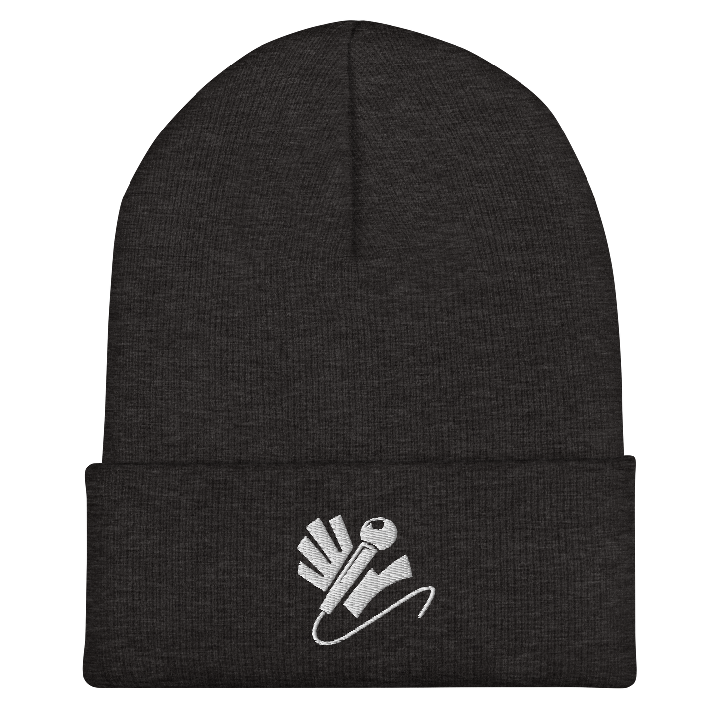 Nazzy Nation Logo (white) Cuffed Beanie