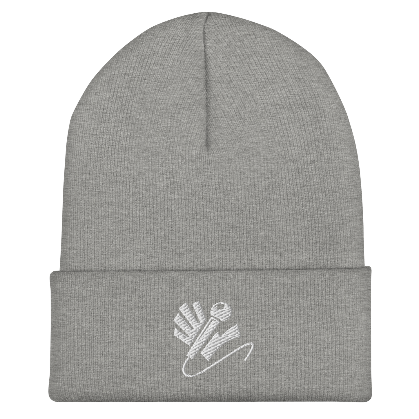 Nazzy Nation Logo (white) Cuffed Beanie