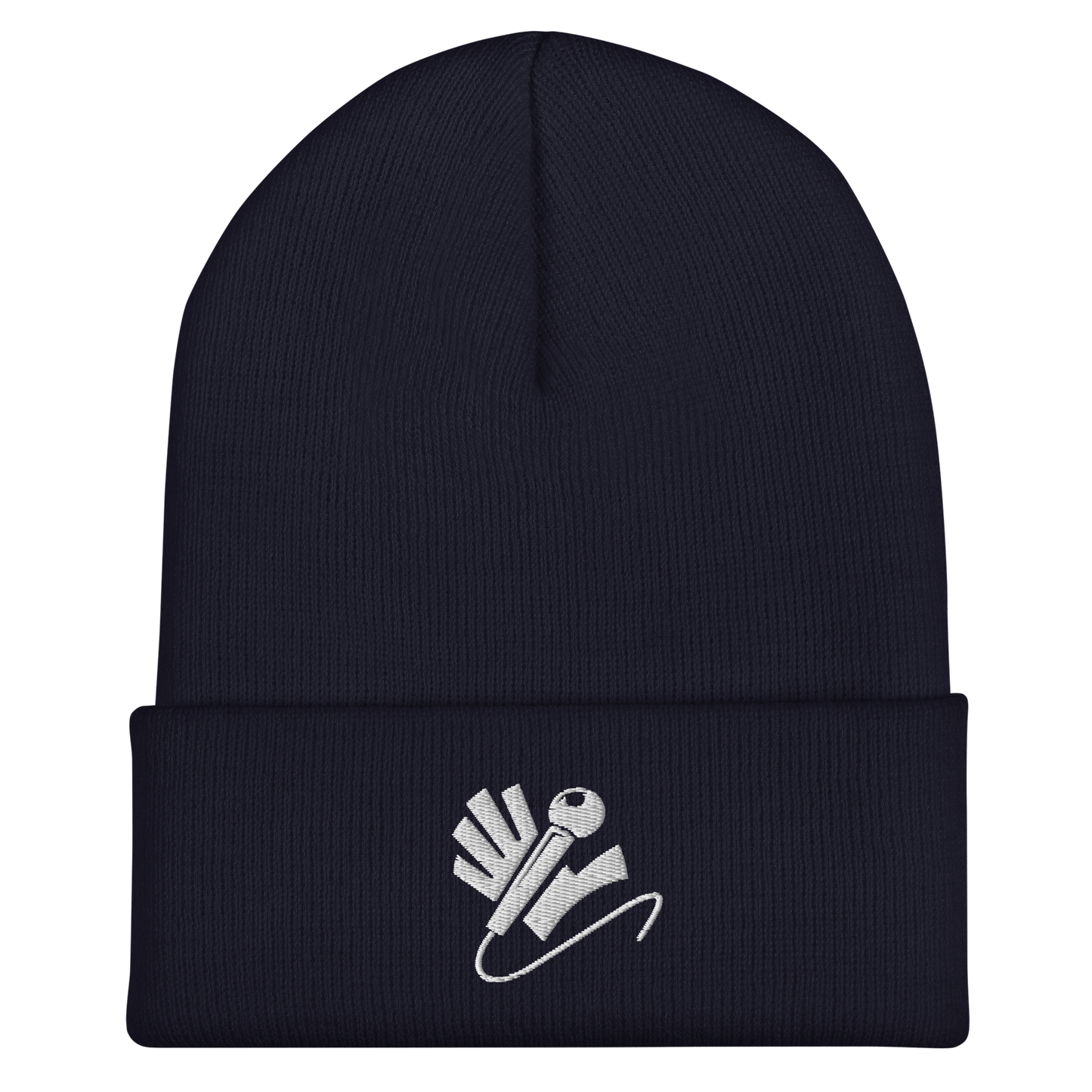 Nazzy Nation Logo (white) Cuffed Beanie