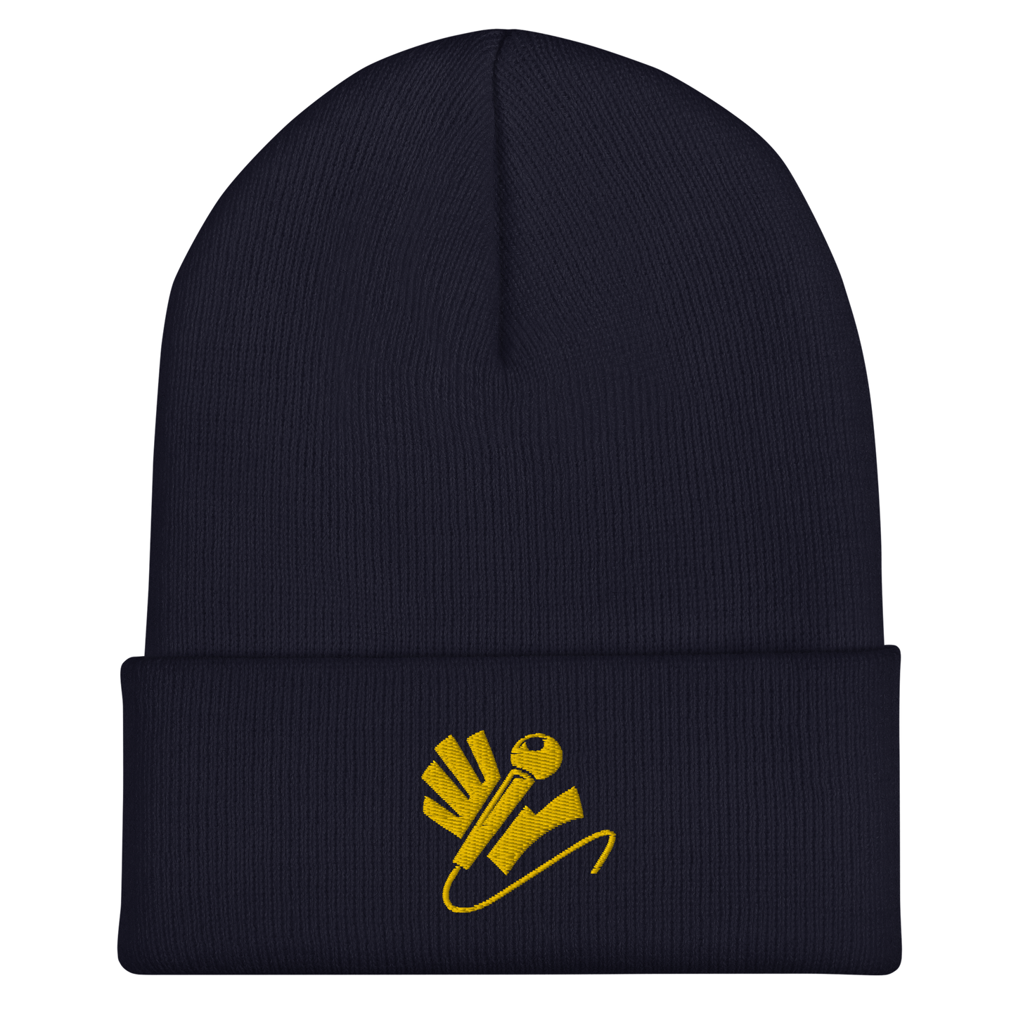 Nazzy Nation Gold Logo Cuffed Beanie