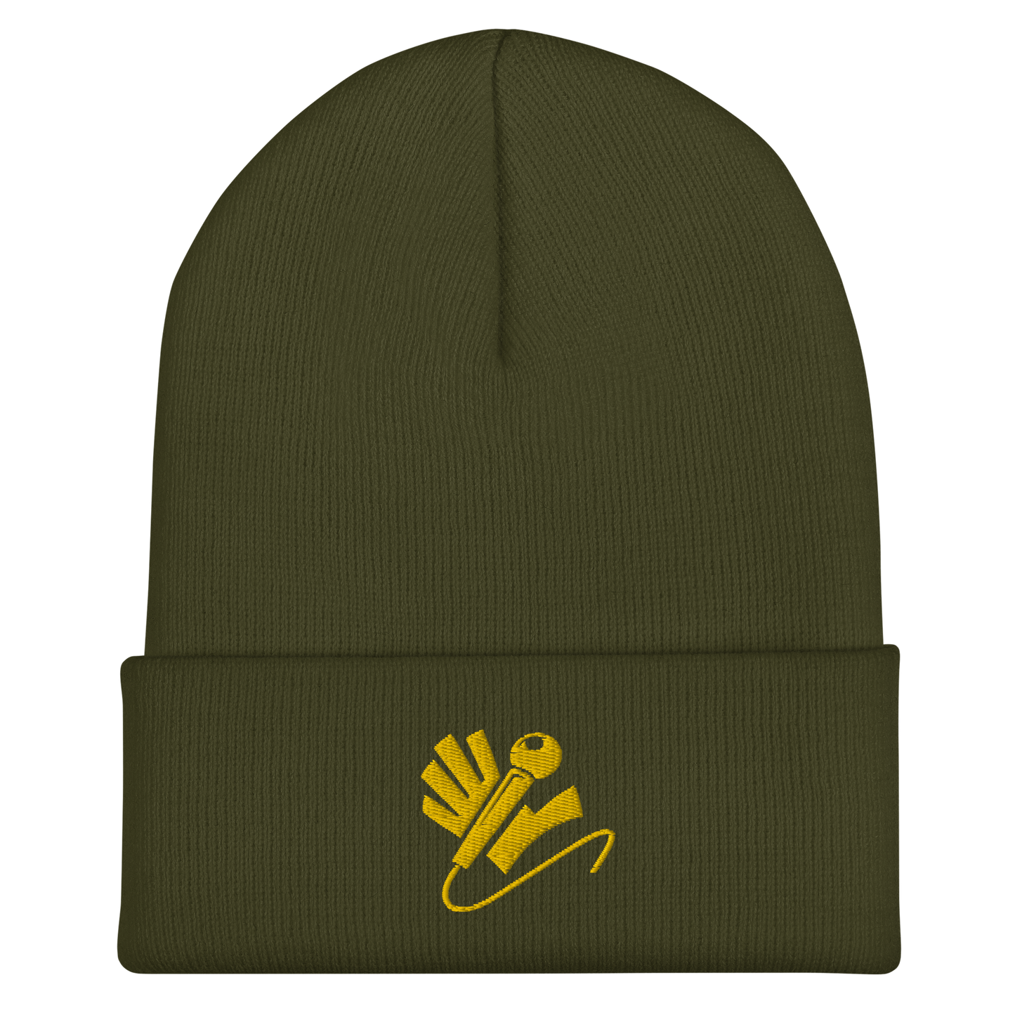 Nazzy Nation Gold Logo Cuffed Beanie