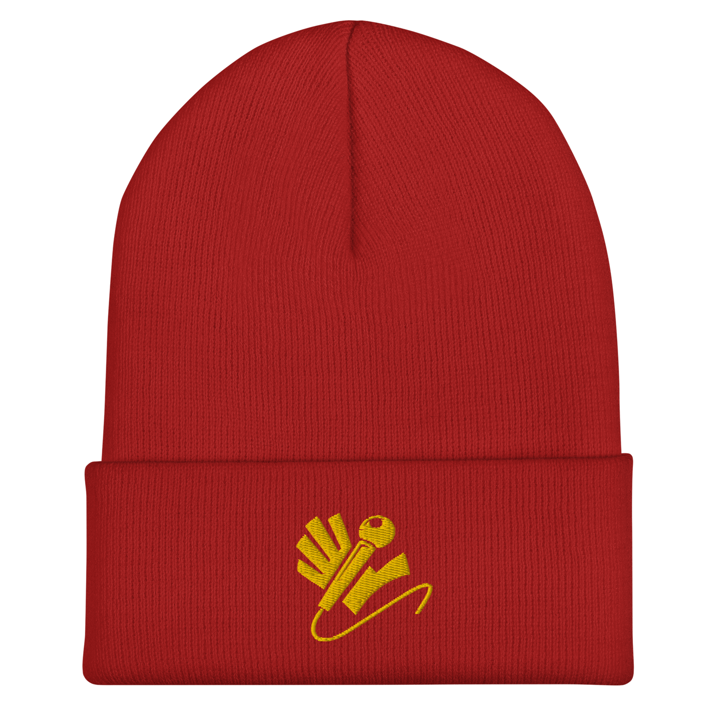 Nazzy Nation Gold Logo Cuffed Beanie