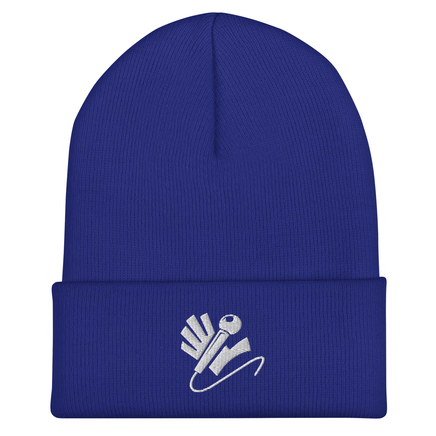 Nazzy Nation Logo (white) Cuffed Beanie