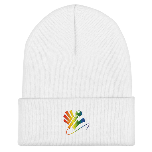 Nazzy Nation Rainbow Cuffed Beanie