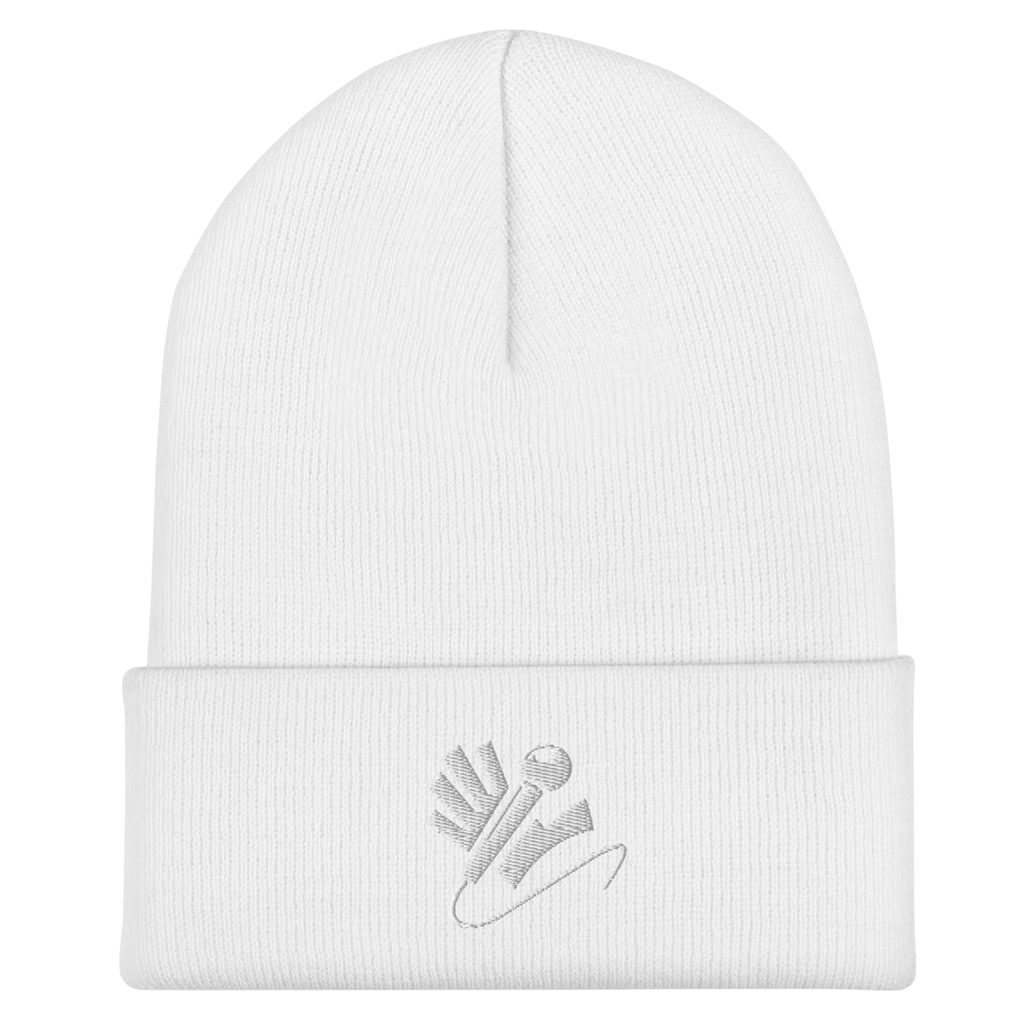 Nazzy Nation Logo (white) Cuffed Beanie